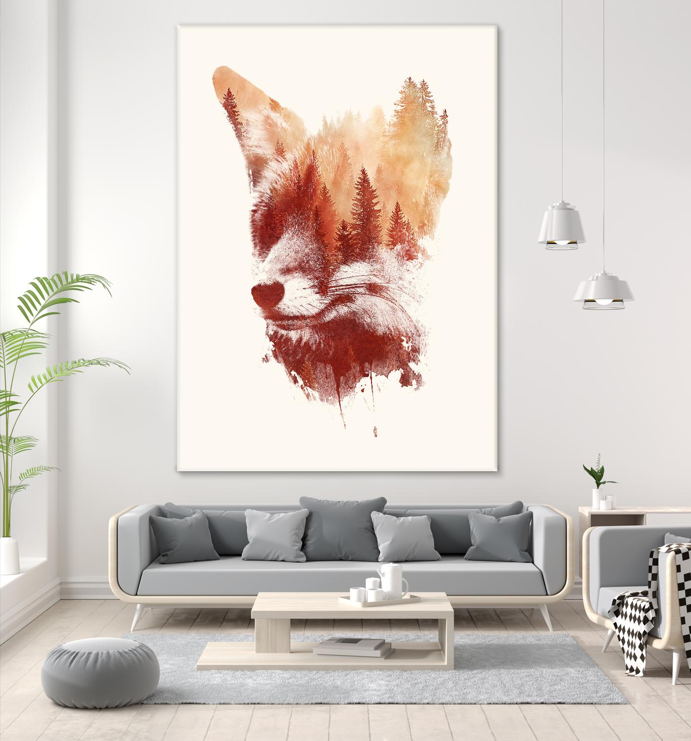 Blind Fox by Robert Farkas on GIANT ART - orange animals