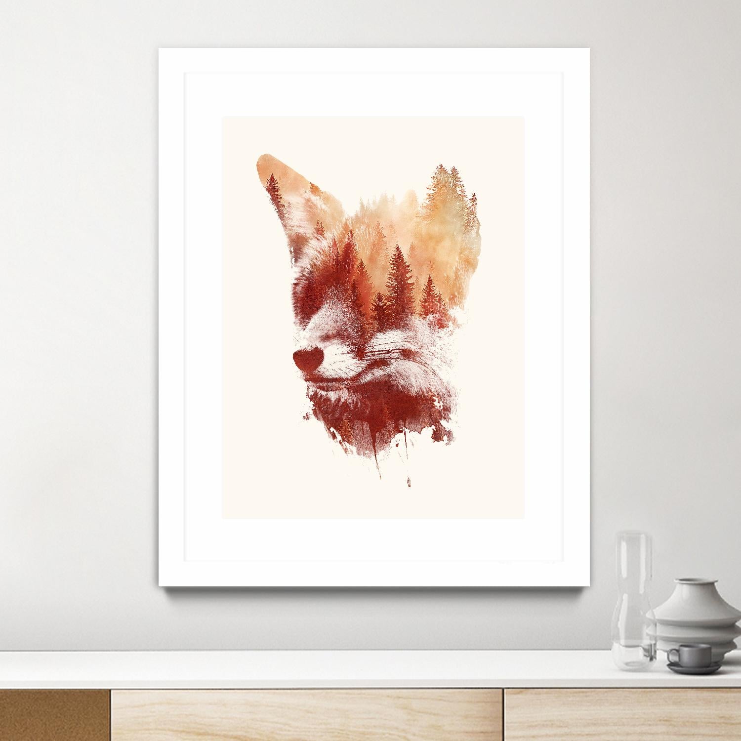 Blind Fox by Robert Farkas on GIANT ART - orange animals