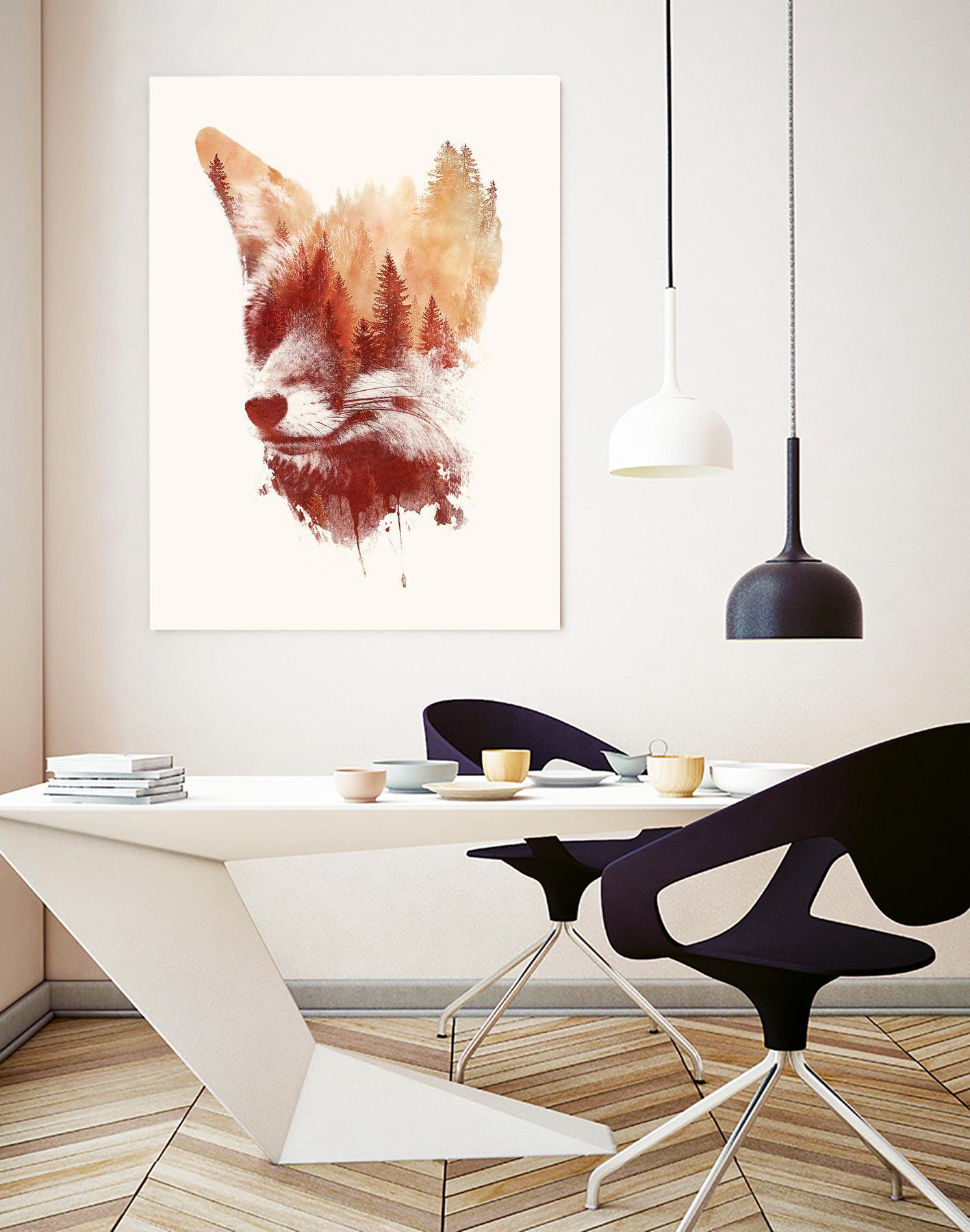 Blind Fox by Robert Farkas on GIANT ART - orange animals