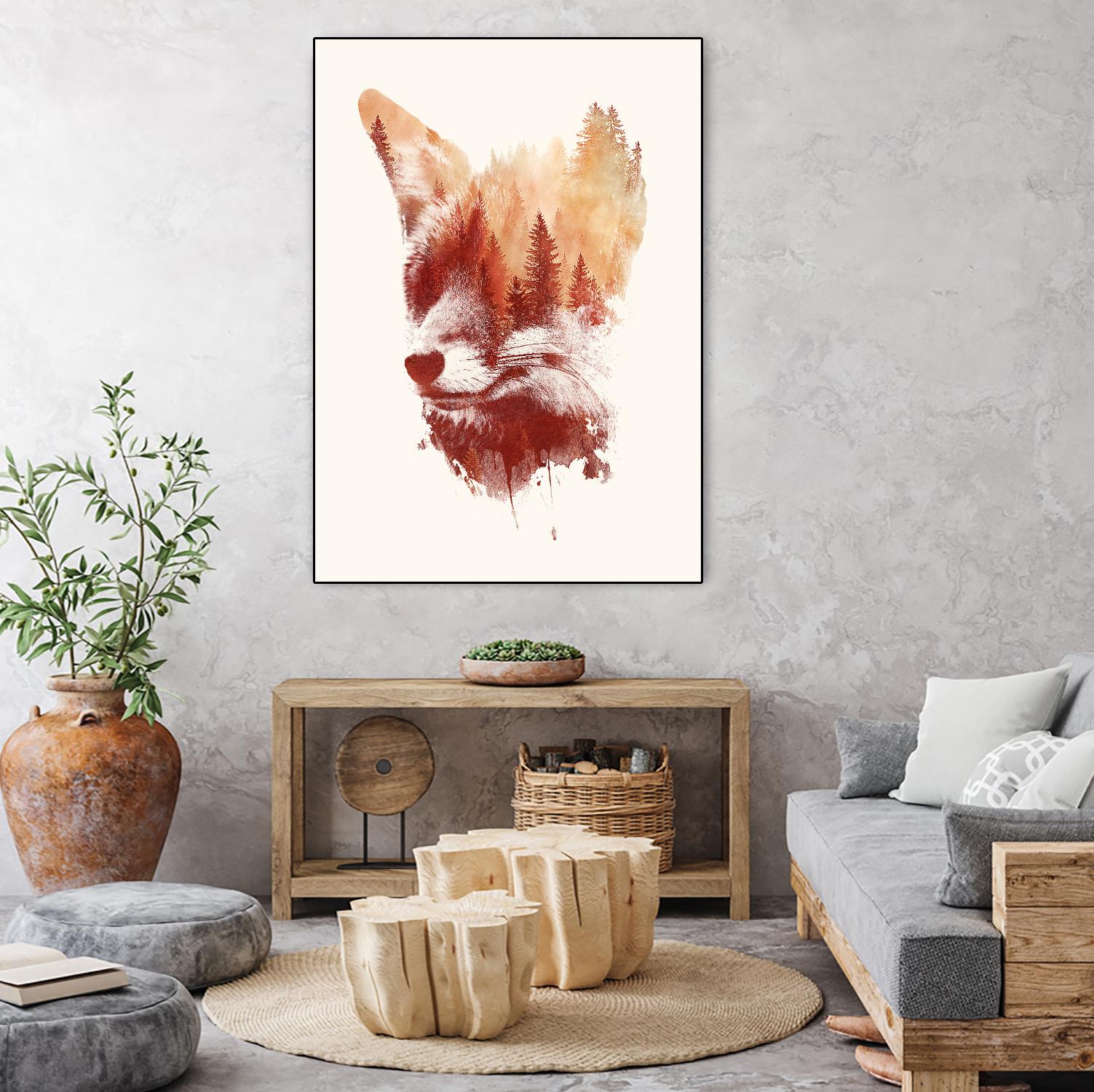 Blind Fox by Robert Farkas on GIANT ART - orange animals