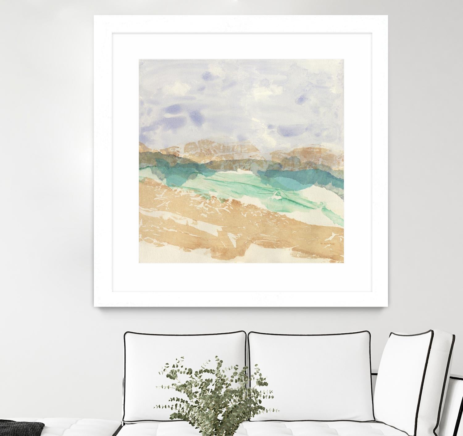 Mountain in Washi by Jan Sullivan Fowler on GIANT ART - multicolor abstracts; contemporary