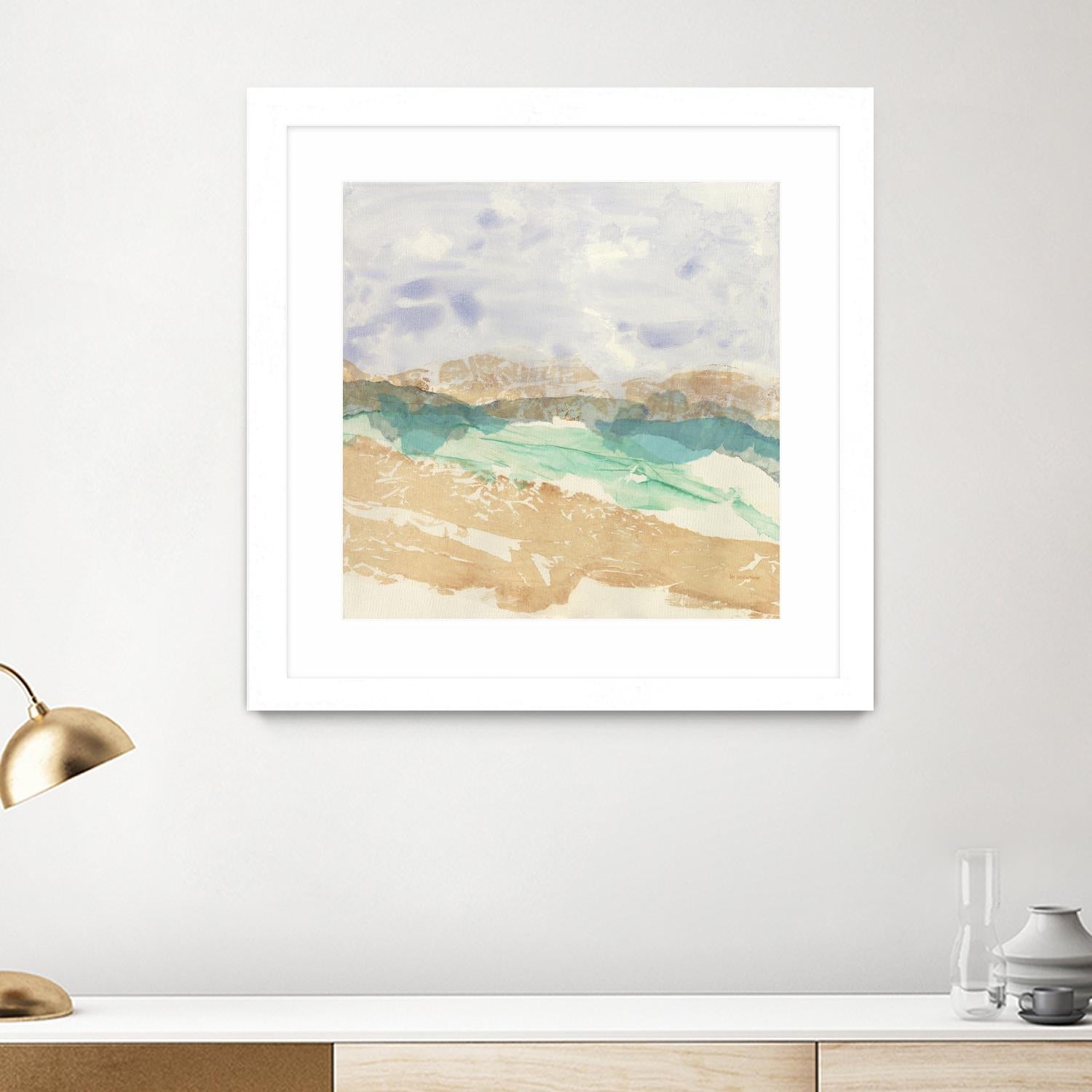 Mountain in Washi by Jan Sullivan Fowler on GIANT ART - multicolor abstracts; contemporary