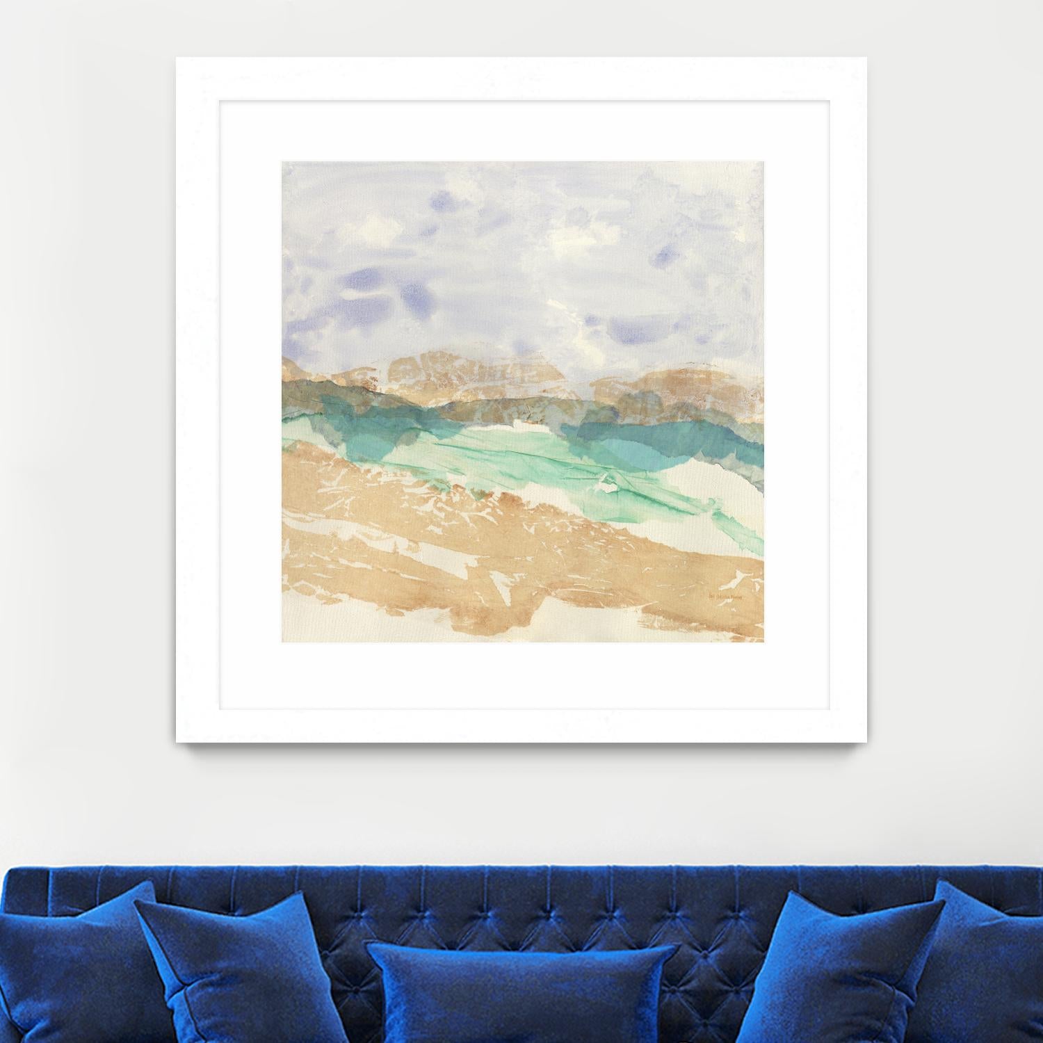 Mountain in Washi by Jan Sullivan Fowler on GIANT ART - multicolor abstracts; contemporary