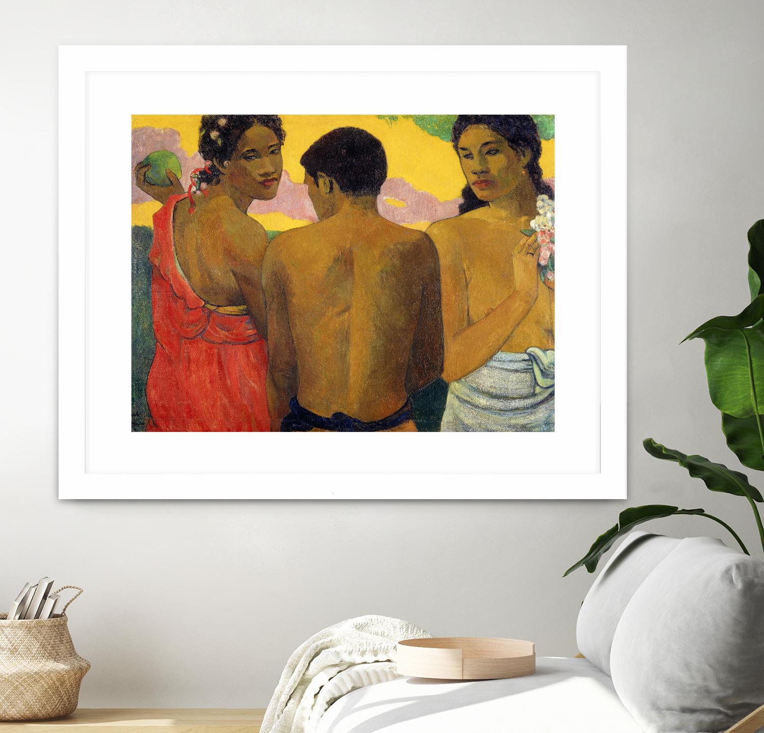 Three Tahitians by Paul Gauguin on GIANT ART - multicolor museum; figurative