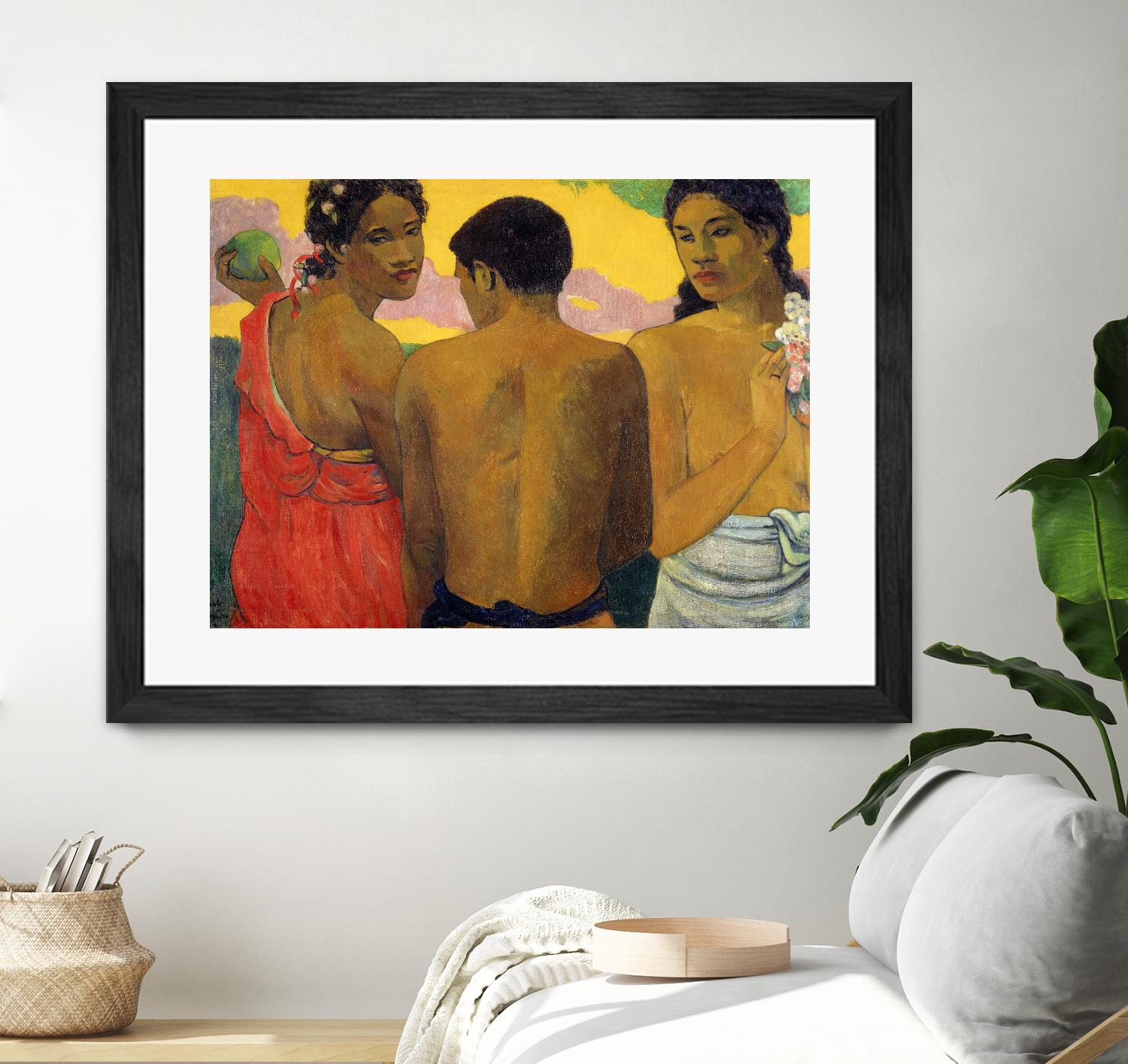 Three Tahitians by Paul Gauguin on GIANT ART - multicolor museum; figurative