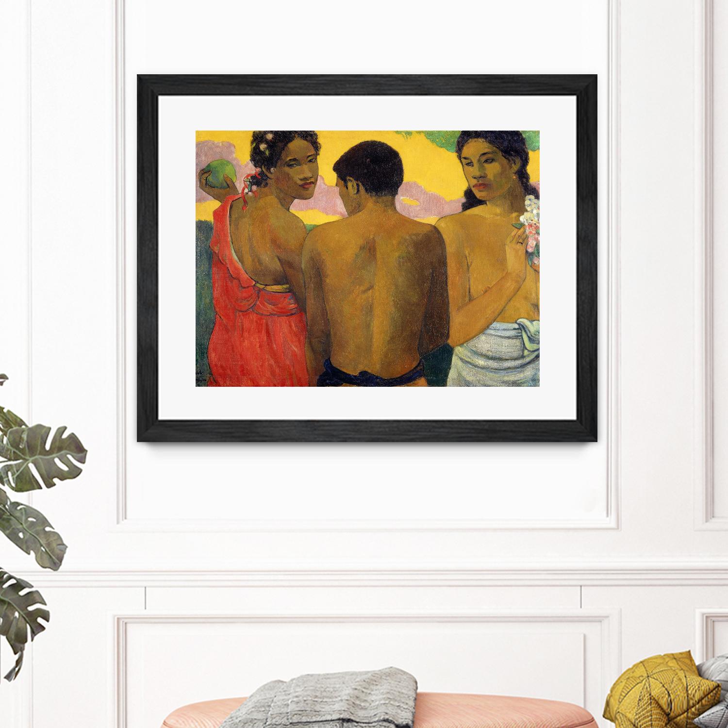 Three Tahitians by Paul Gauguin on GIANT ART - multicolor museum; figurative