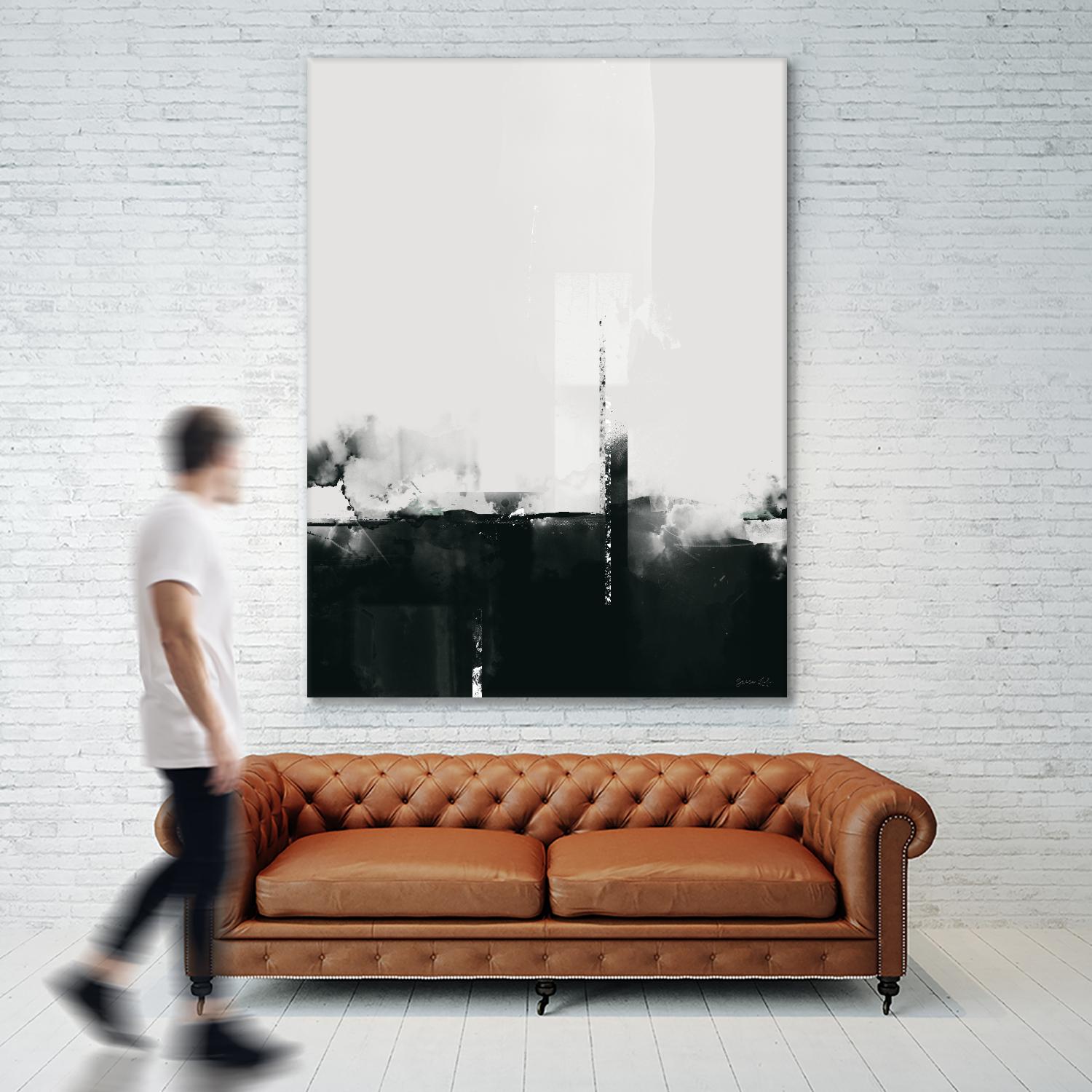 Big Smoke by Green Lili on GIANT ART - white black & white