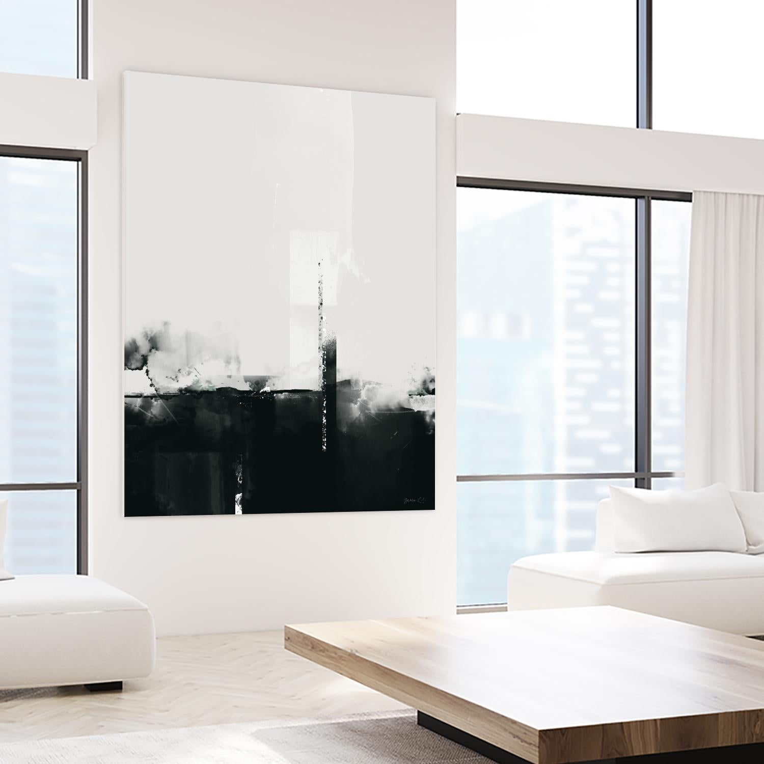 Big Smoke by Green Lili on GIANT ART - white black & white