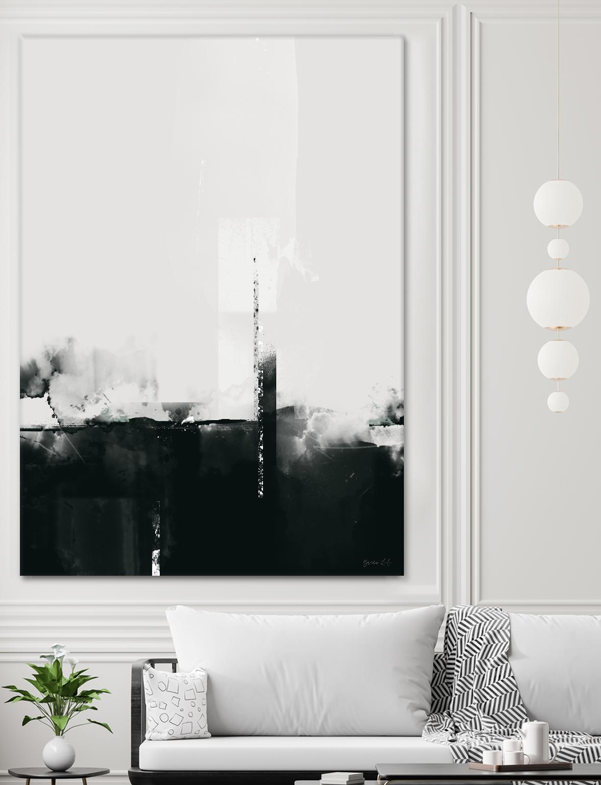 Big Smoke by Green Lili on GIANT ART - white black & white