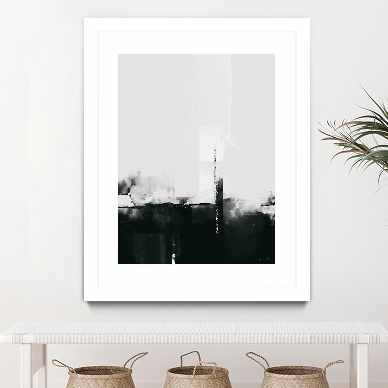 Big Smoke by Green Lili on GIANT ART - white black & white