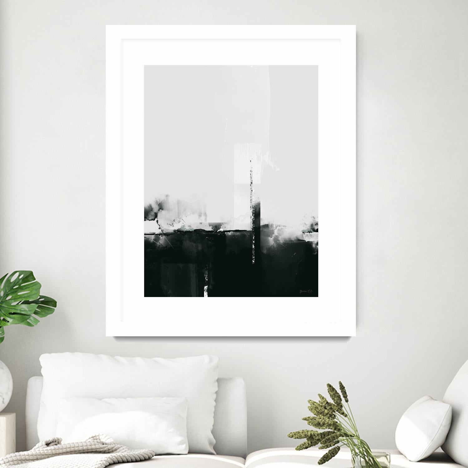 Big Smoke by Green Lili on GIANT ART - white black & white