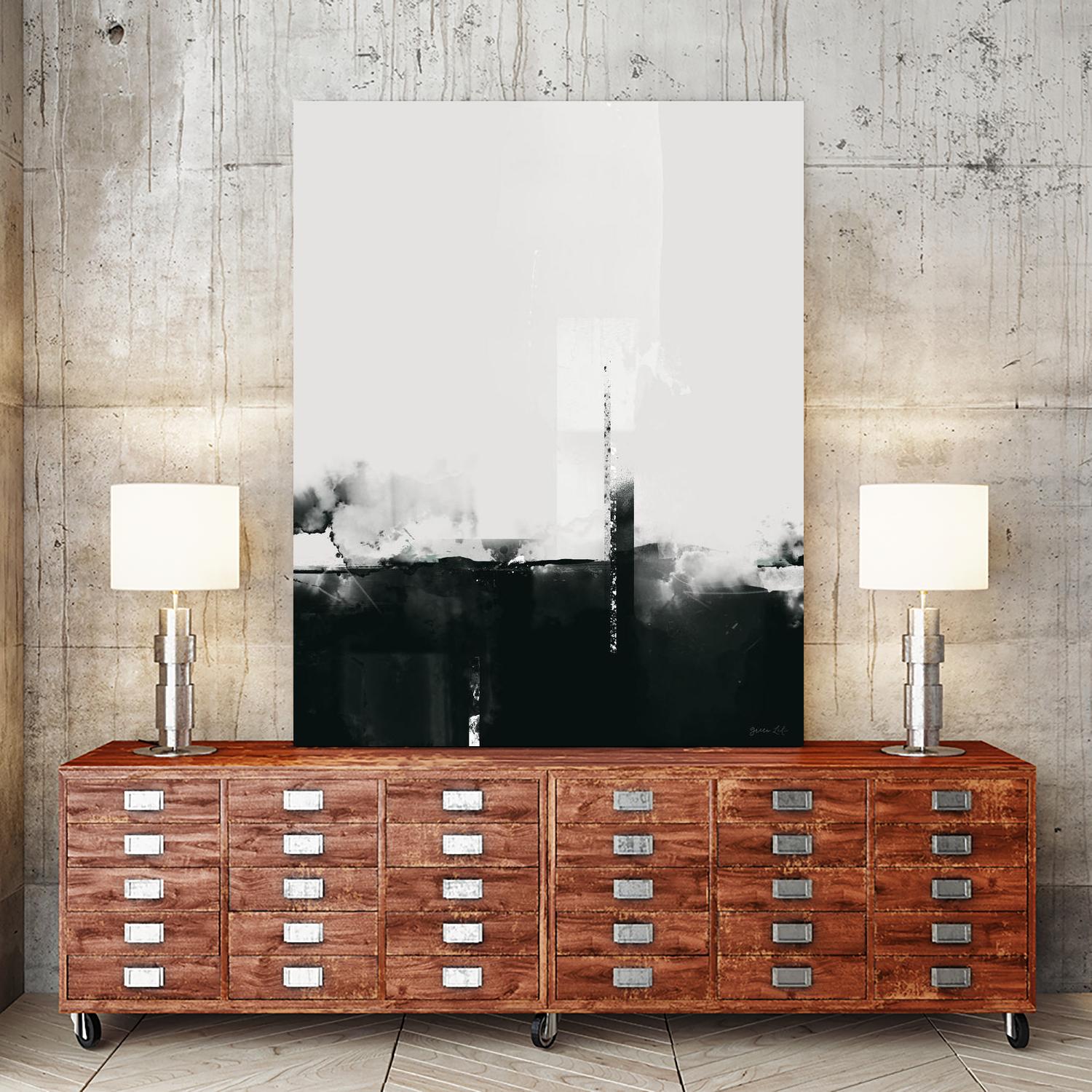 Big Smoke by Green Lili on GIANT ART - white black & white