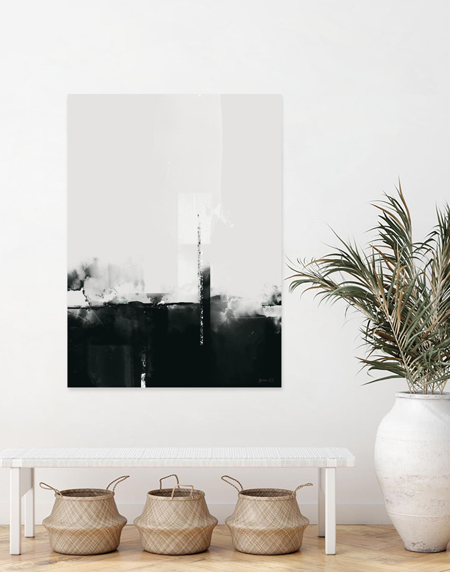 Big Smoke by Green Lili on GIANT ART - white black & white