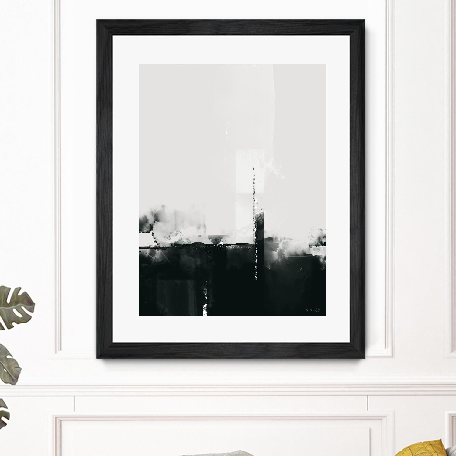 Big Smoke by Green Lili on GIANT ART - white black & white