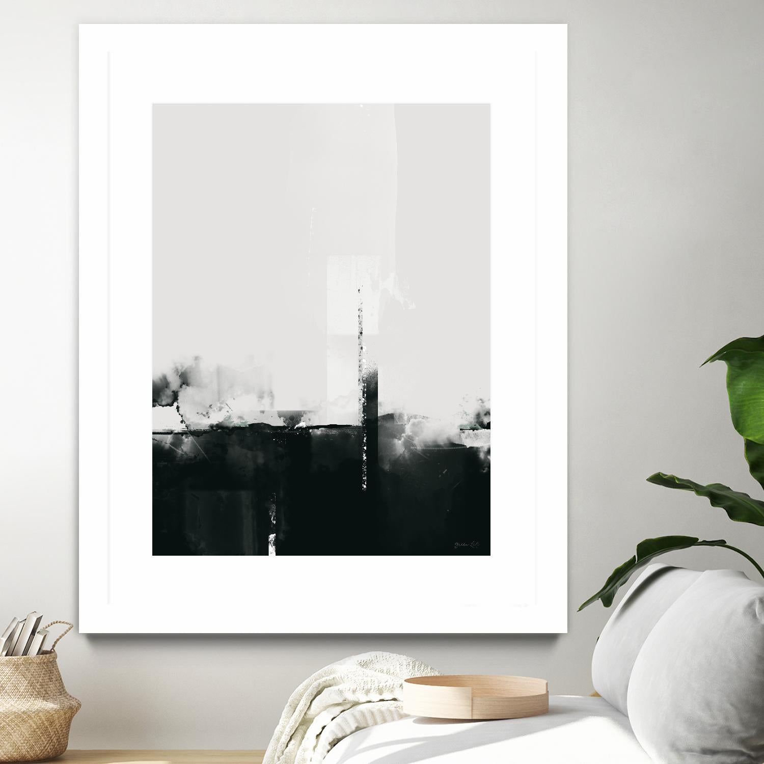 Big Smoke by Green Lili on GIANT ART - white black & white