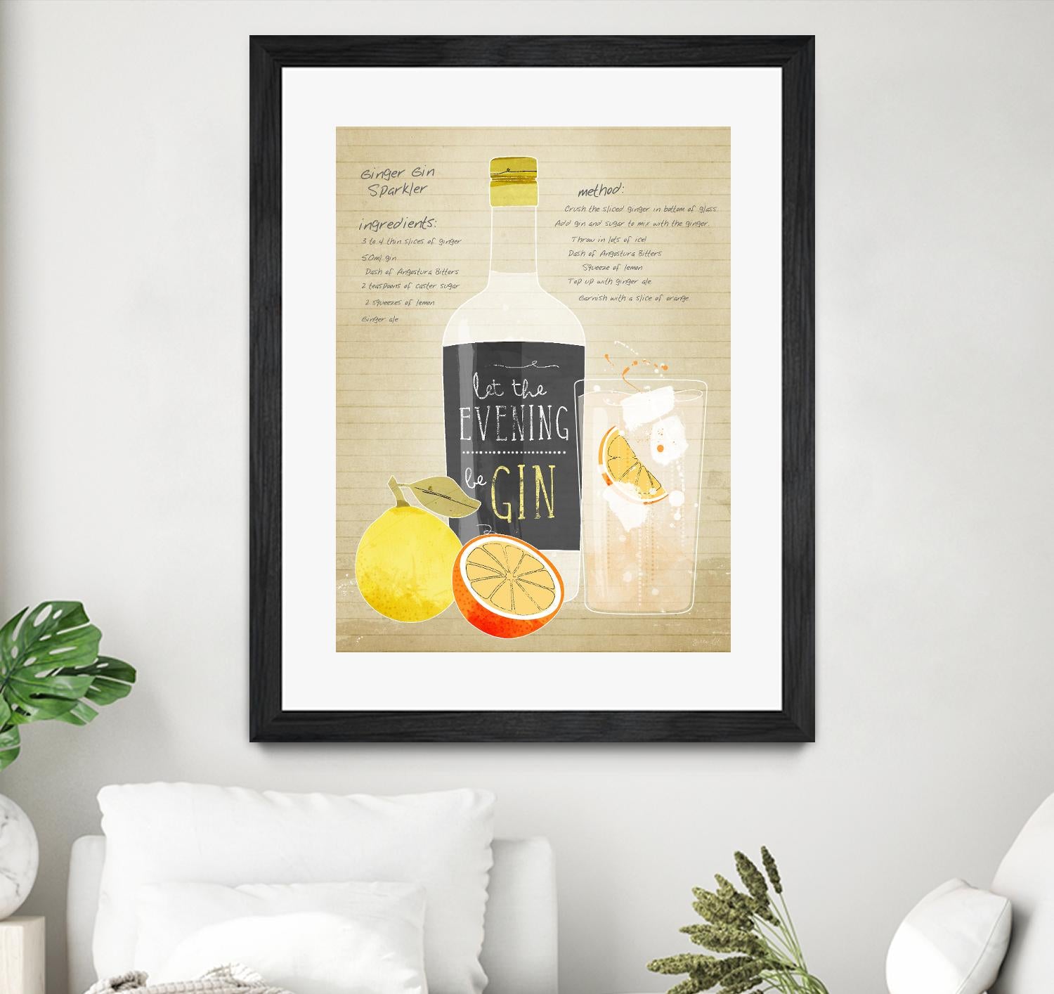 Ginger Gin Sparkler by Green Lili on GIANT ART - multicolor cuisine