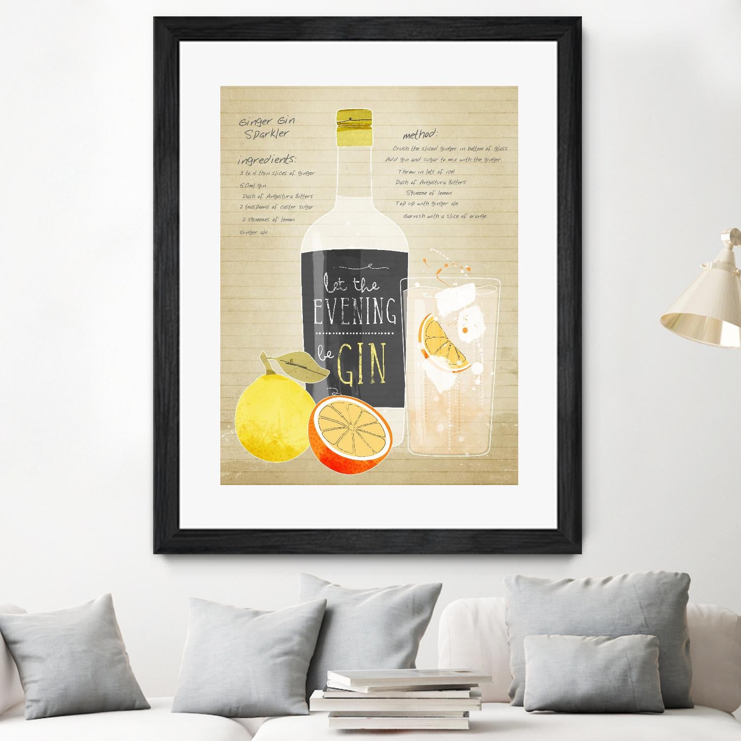 Ginger Gin Sparkler by Green Lili on GIANT ART - multicolor cuisine