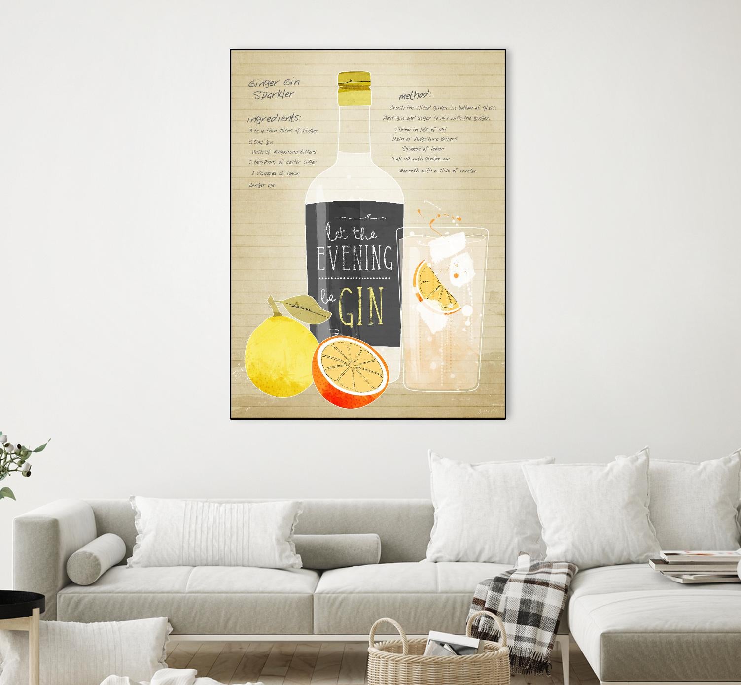 Ginger Gin Sparkler by Green Lili on GIANT ART - multicolor cuisine