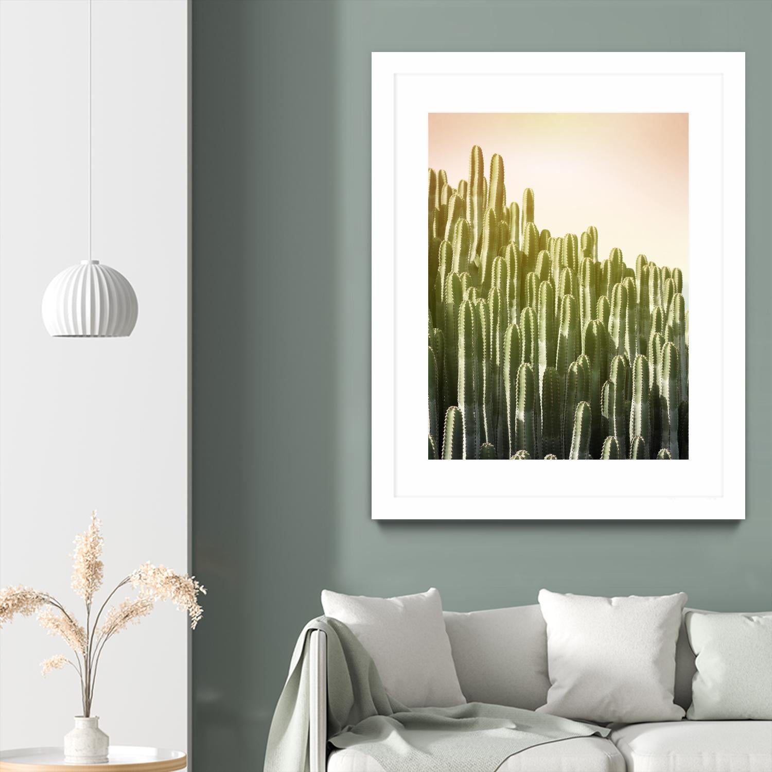 Pink Sky Cactus by Lexie Greer on GIANT ART - multicolor photography; floral/still life
