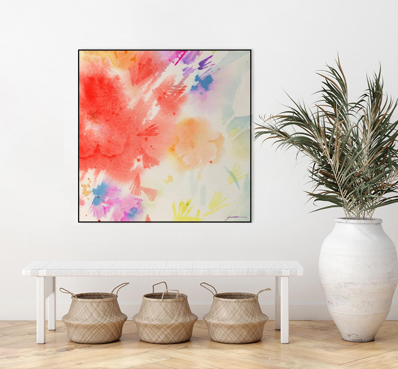 Summer Glory by Sheila Golden on GIANT ART - multicolor contemporary; abstracts; floral/still life
