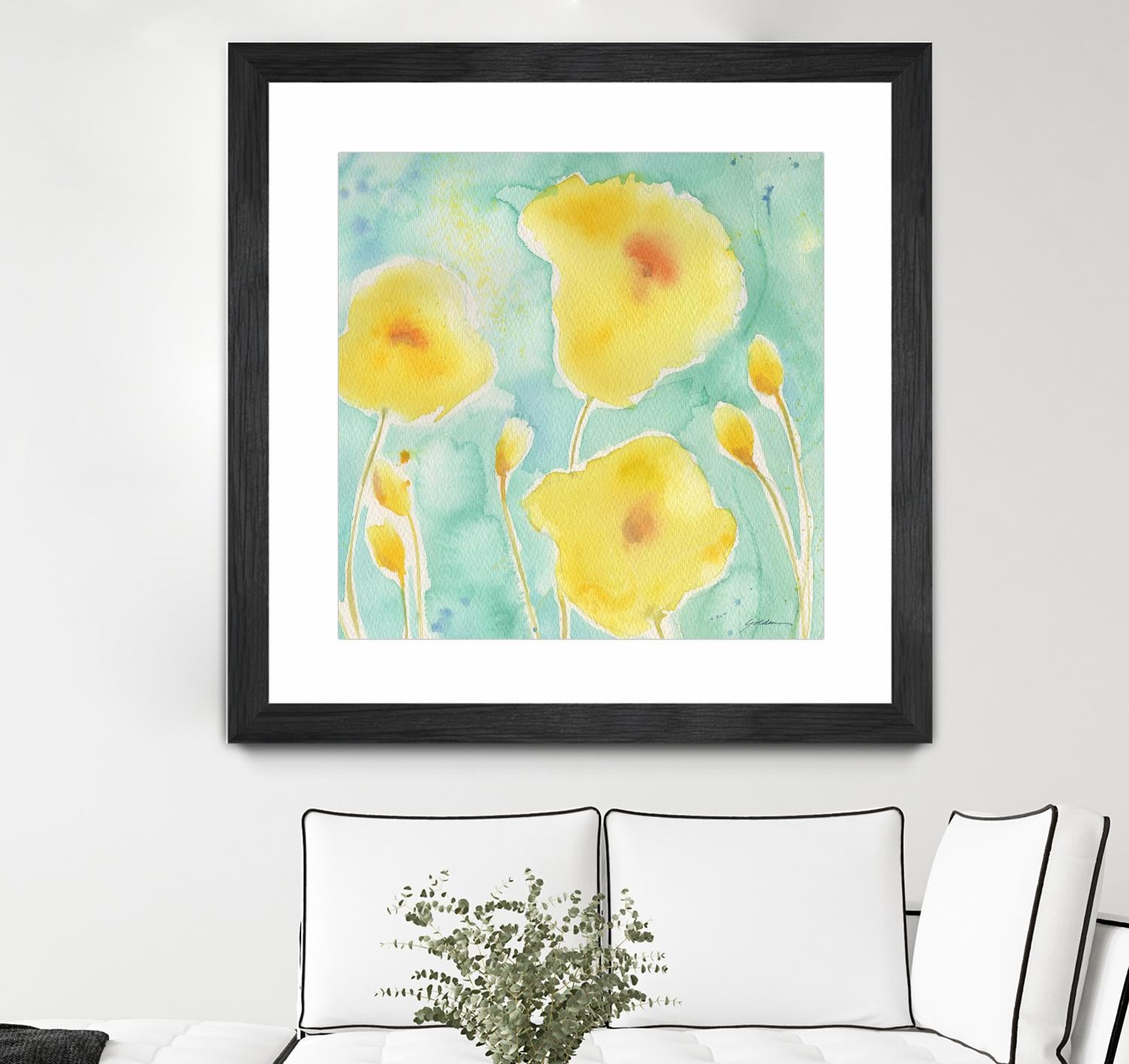 Summer Rain #3 by Sheila Golden on GIANT ART - multicolor floral/still life; contemporary