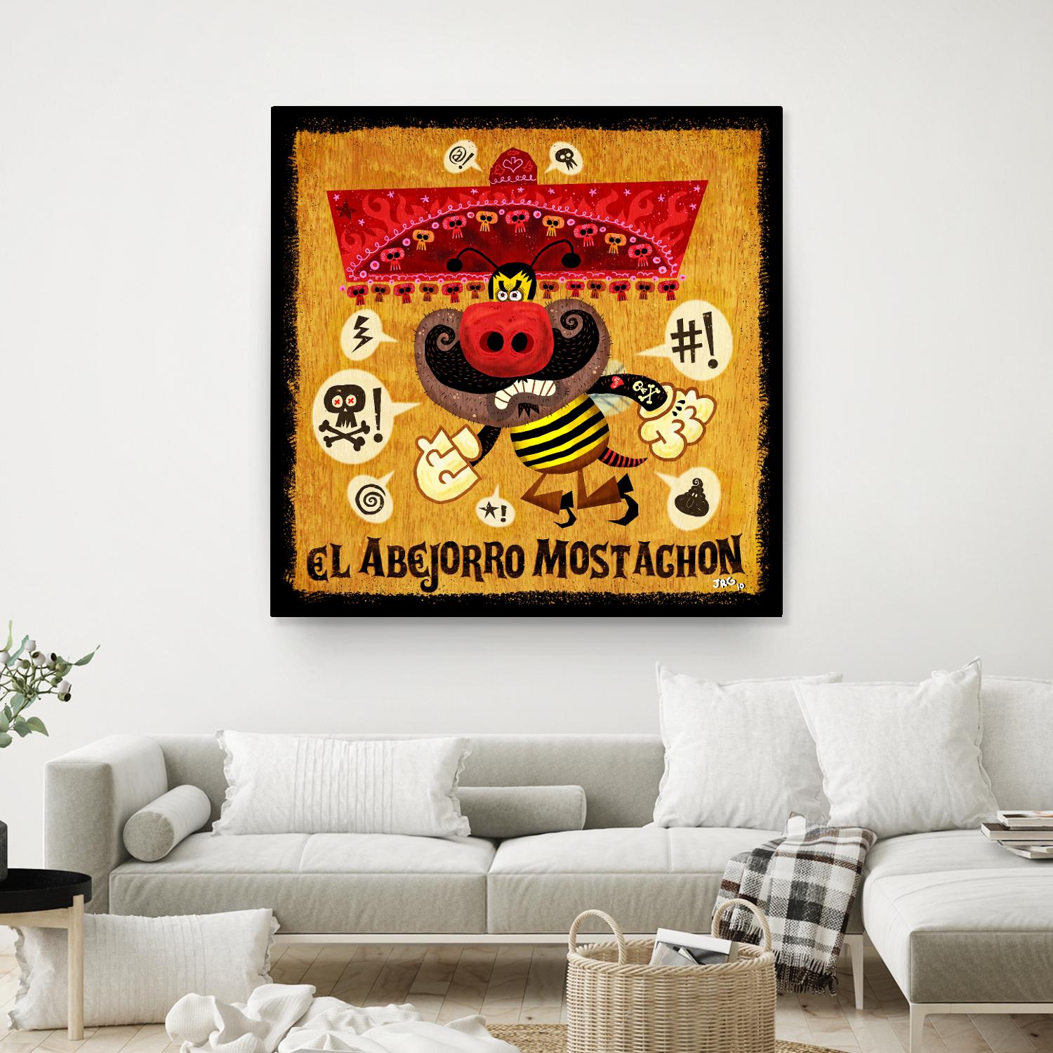 Abejorro Mostachon by Jorge R. Gutierrez on GIANT ART - multicolor ethnic; urban/pop surrealism