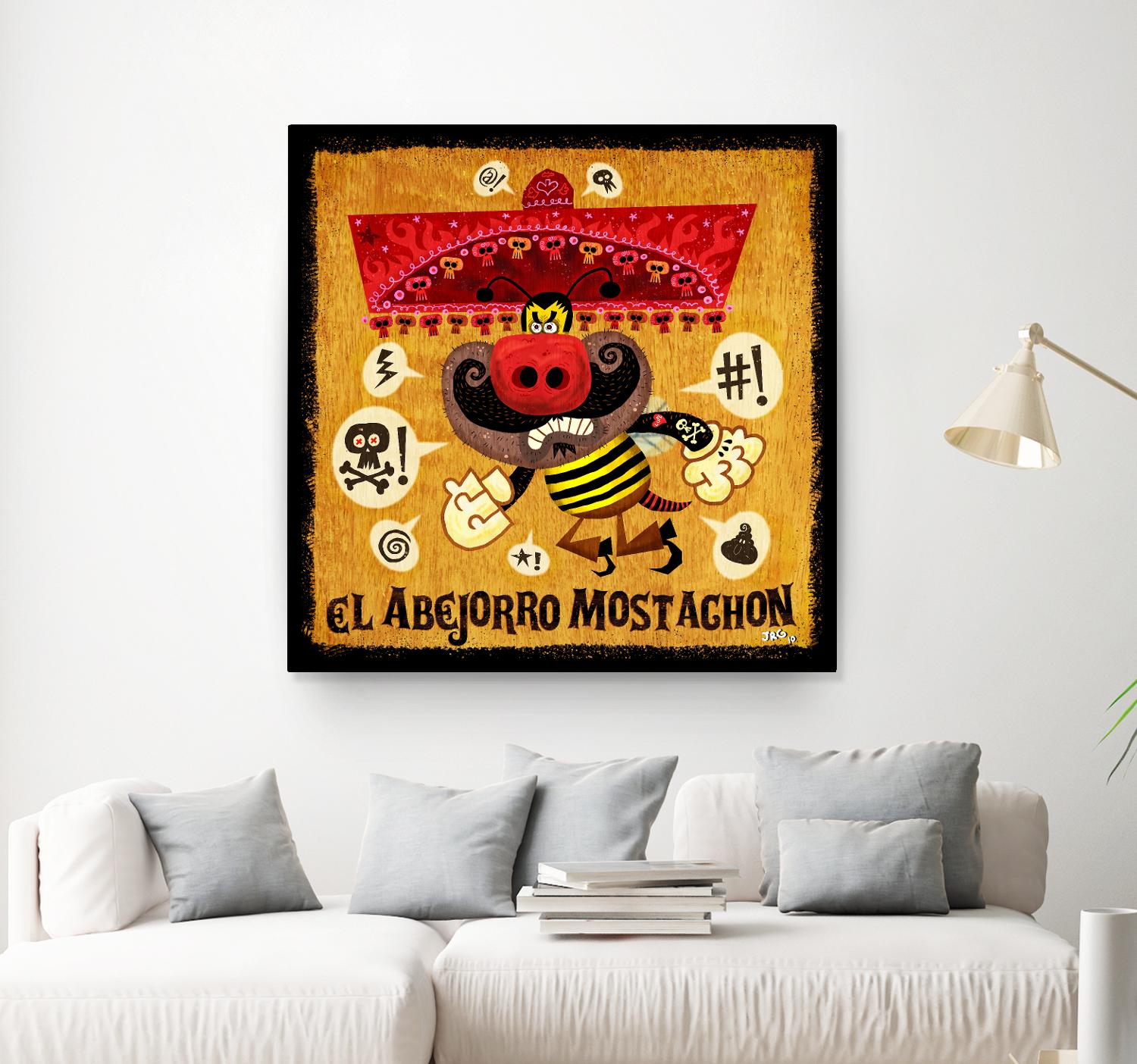 Abejorro Mostachon by Jorge R. Gutierrez on GIANT ART - multicolor ethnic; urban/pop surrealism