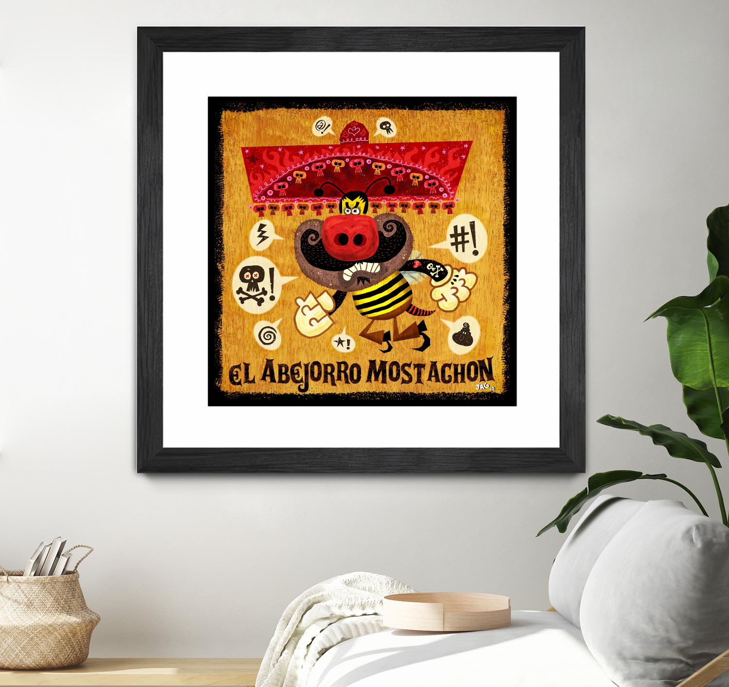 Abejorro Mostachon by Jorge R. Gutierrez on GIANT ART - multicolor ethnic; urban/pop surrealism