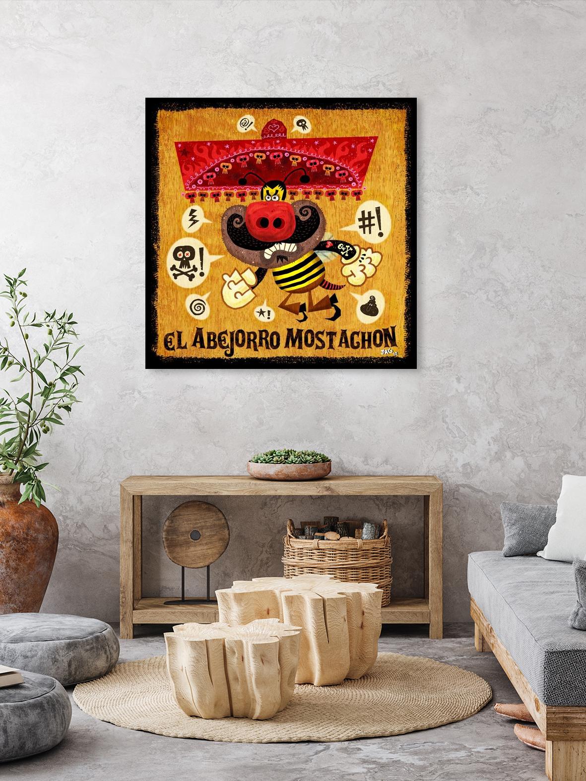 Abejorro Mostachon by Jorge R. Gutierrez on GIANT ART - multicolor ethnic; urban/pop surrealism