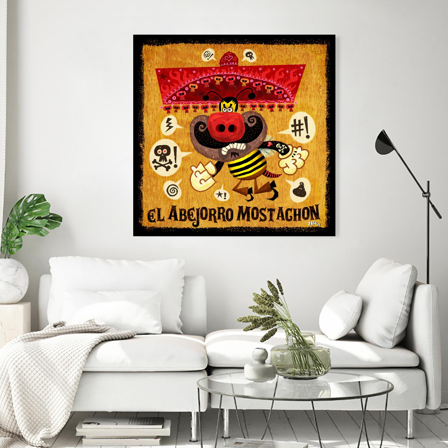 Abejorro Mostachon by Jorge R. Gutierrez on GIANT ART - multicolor ethnic; urban/pop surrealism