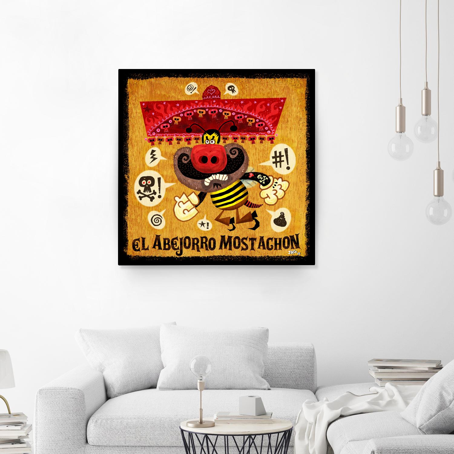 Abejorro Mostachon by Jorge R. Gutierrez on GIANT ART - multicolor ethnic; urban/pop surrealism