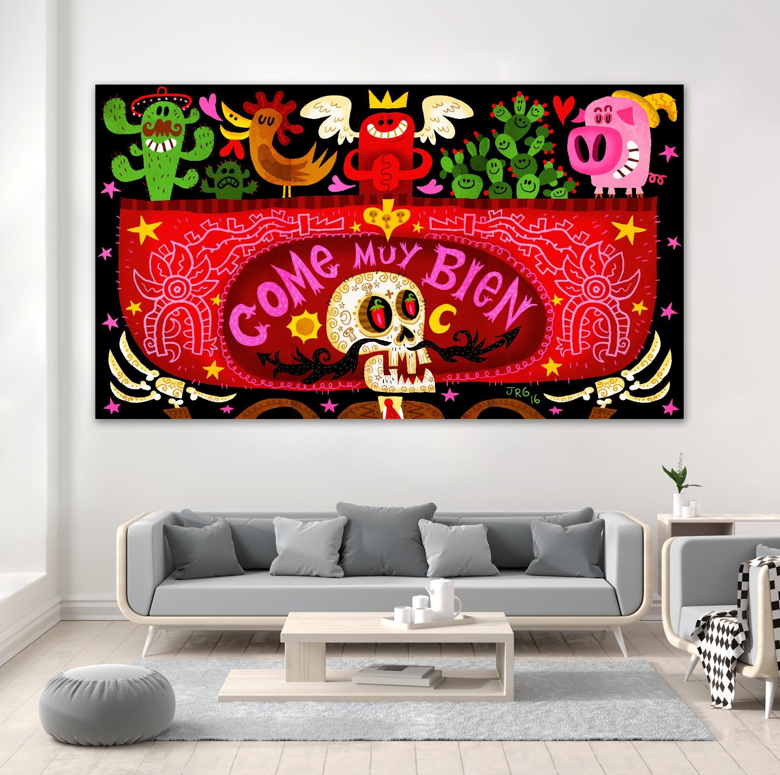 Come Muy Bien by Jorge R. Gutierrez on GIANT ART - multicolor ethnic; urban/pop surrealism