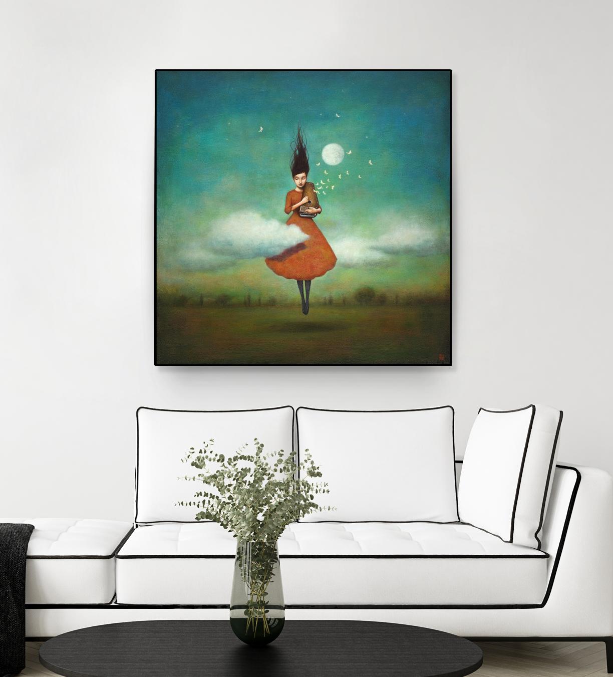 High Notes for Low Cloud by Duy Huynh on GIANT ART - green fantastic