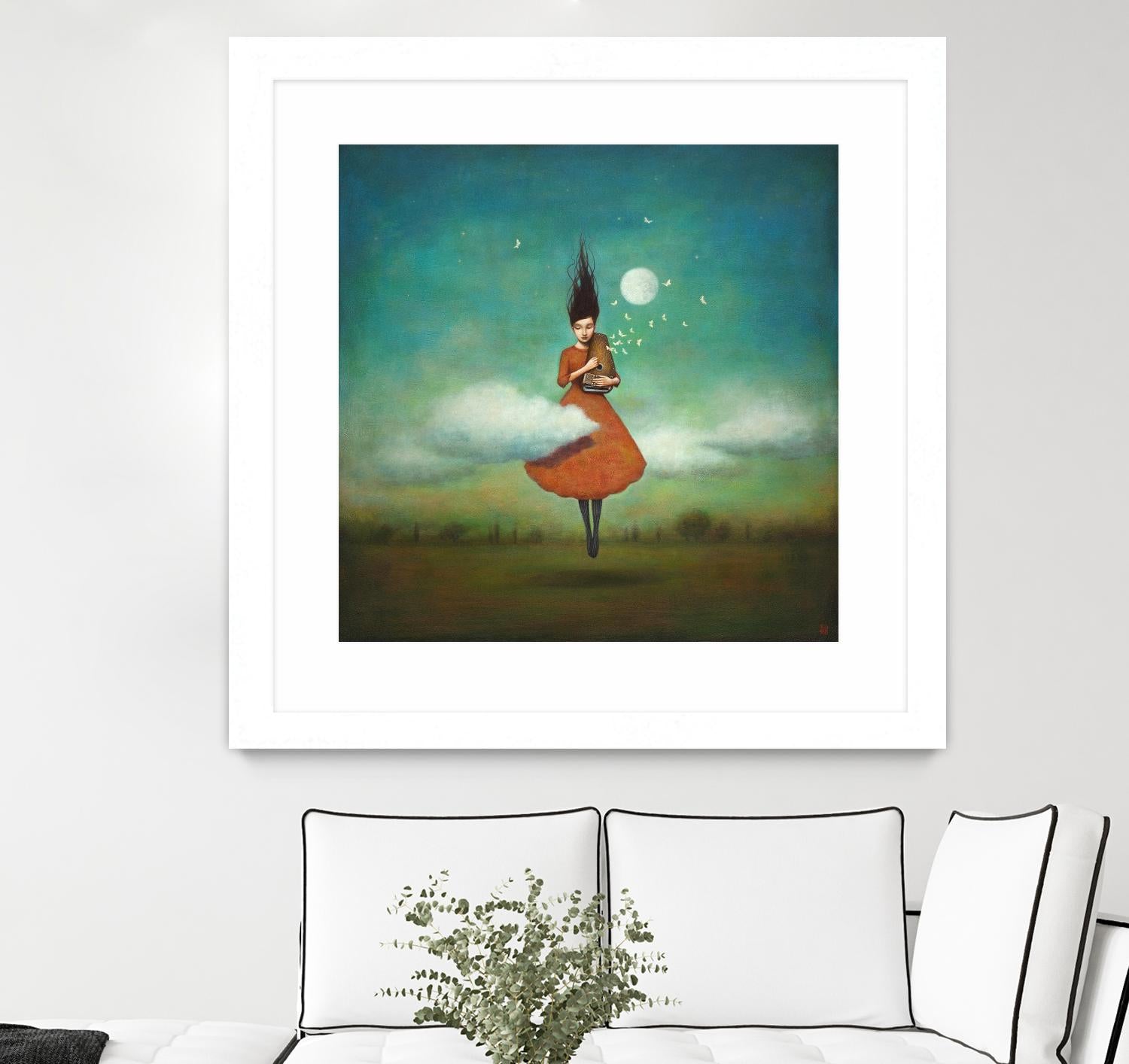 High Notes for Low Cloud by Duy Huynh on GIANT ART - green fantastic