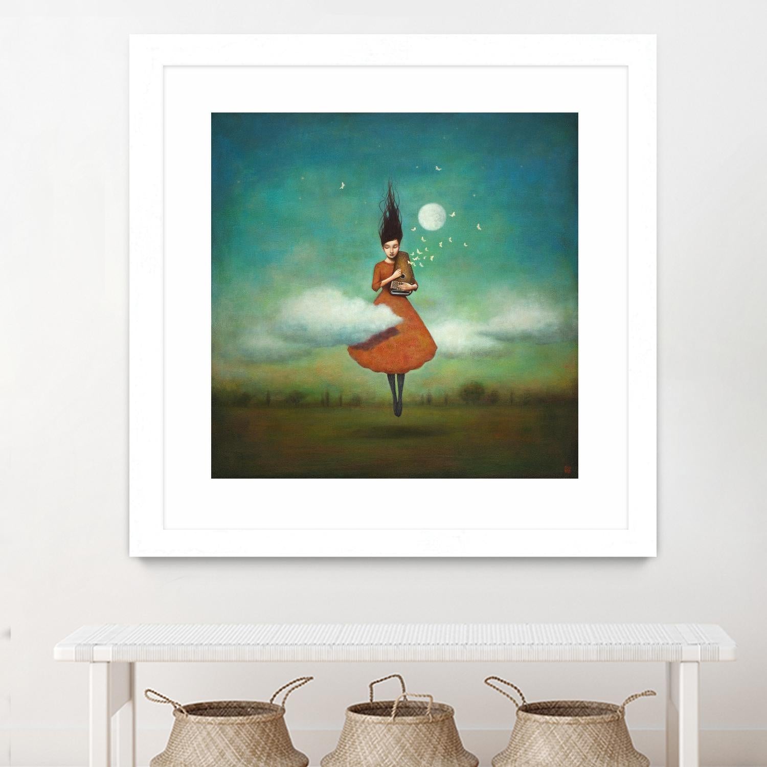 High Notes for Low Cloud by Duy Huynh on GIANT ART - green fantastic