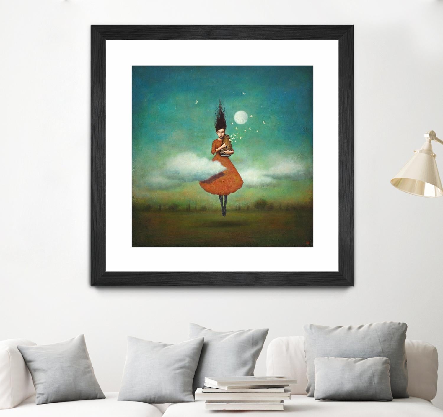 High Notes for Low Cloud by Duy Huynh on GIANT ART - green fantastic