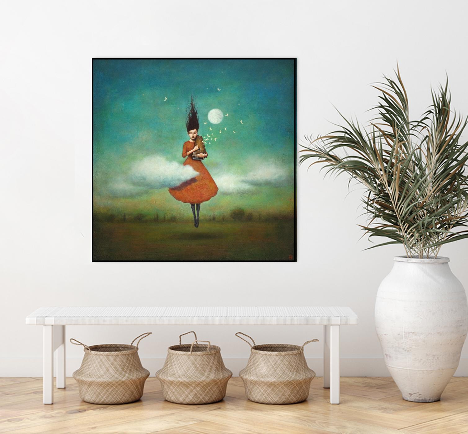 High Notes for Low Cloud by Duy Huynh on GIANT ART - green fantastic