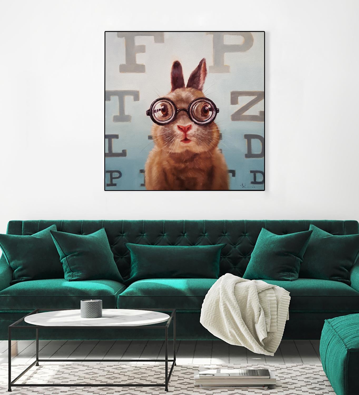 Four Eyes by Lucia Heffernan on GIANT ART - multicolor urban/pop surrealism; animals