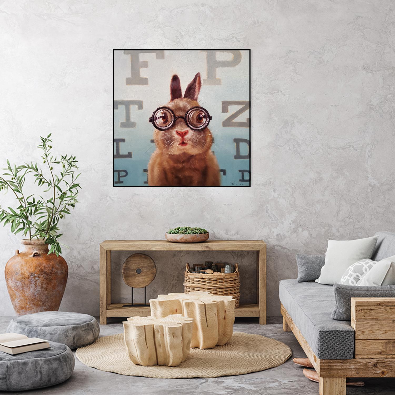 Four Eyes by Lucia Heffernan on GIANT ART - multicolor urban/pop surrealism; animals