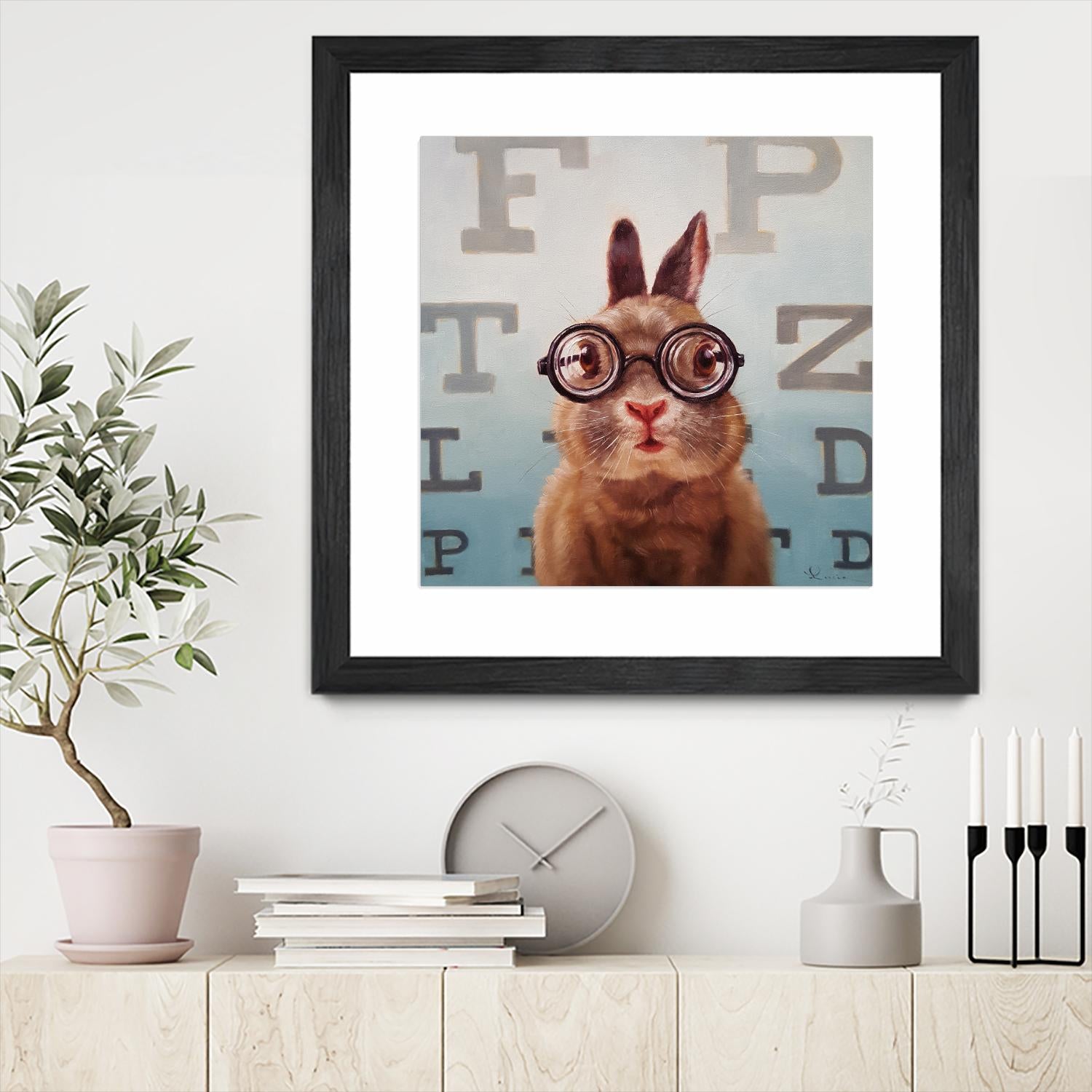 Four Eyes by Lucia Heffernan on GIANT ART - multicolor urban/pop surrealism; animals