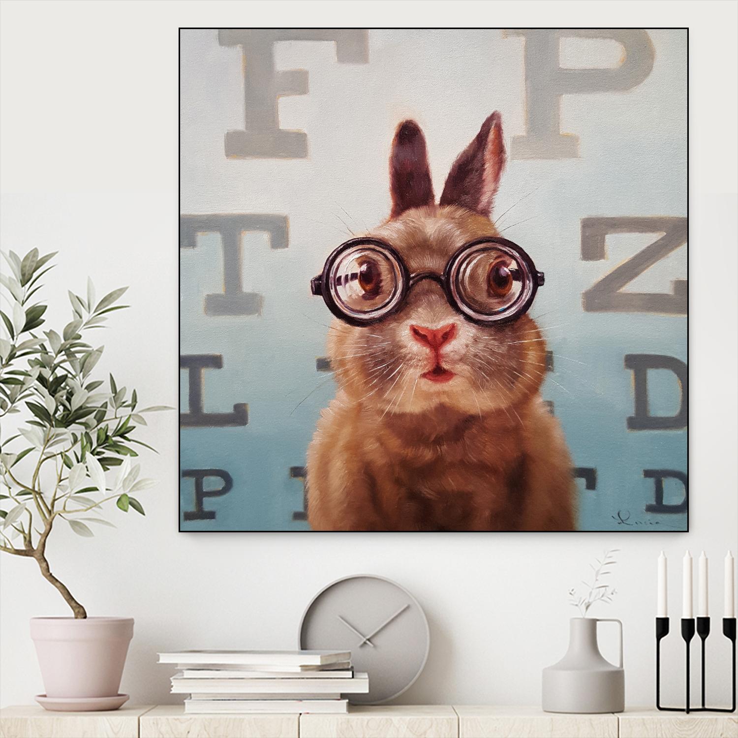 Four Eyes by Lucia Heffernan on GIANT ART - multicolor urban/pop surrealism; animals