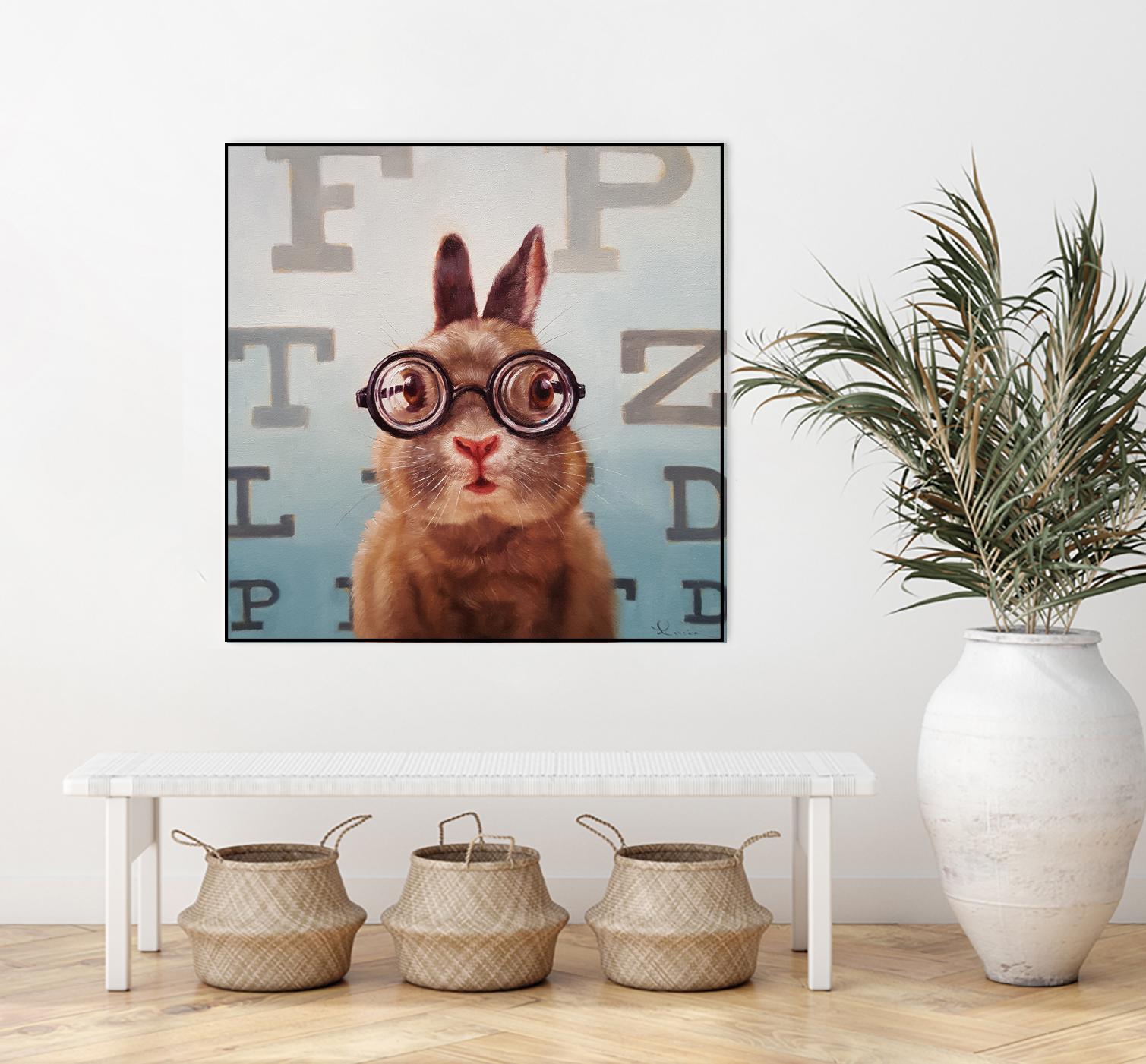 Four Eyes by Lucia Heffernan on GIANT ART - multicolor urban/pop surrealism; animals