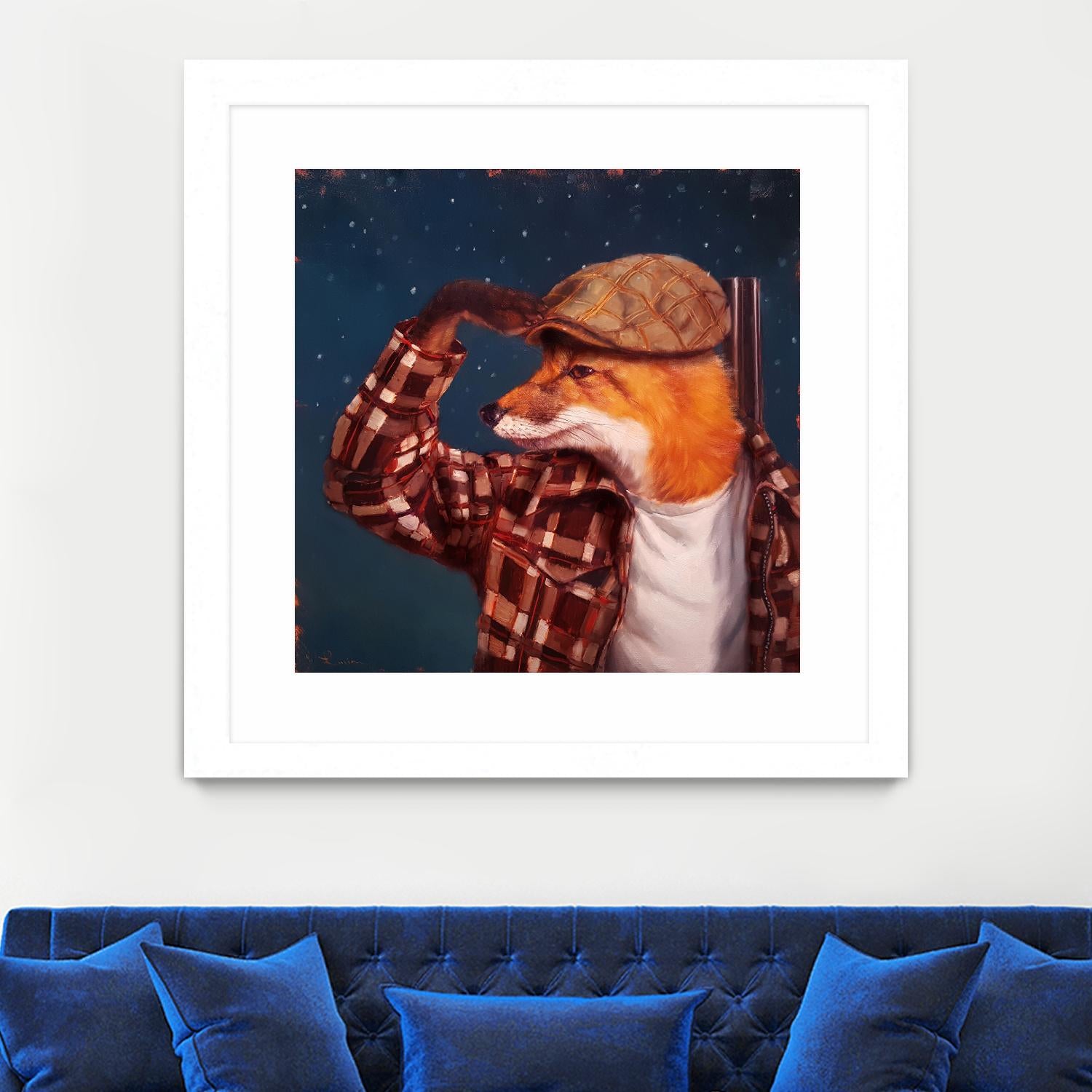 Fox Hunt by Lucia Heffernan on GIANT ART - multicolor urban/pop surrealism; animals