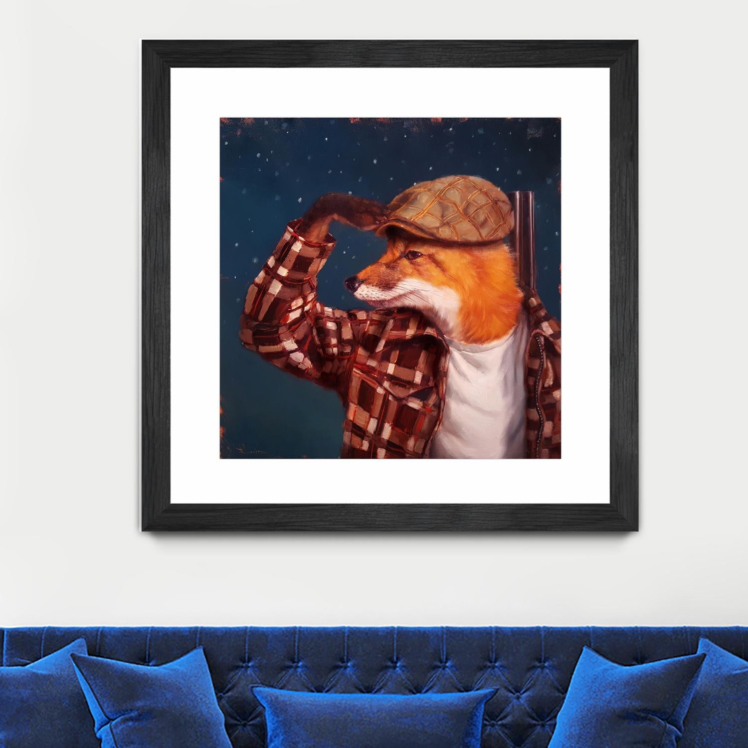 Fox Hunt by Lucia Heffernan on GIANT ART - multicolor urban/pop surrealism; animals