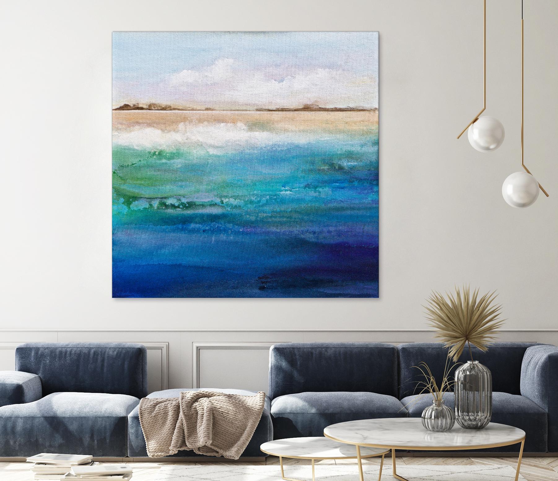 Shoreline by Karen Hale on GIANT ART - multicolor coastal; landscapes