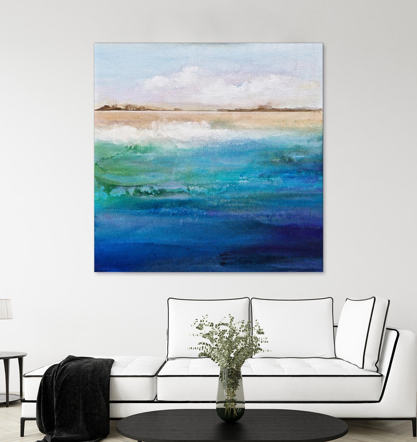 Shoreline by Karen Hale on GIANT ART - multicolor coastal; landscapes