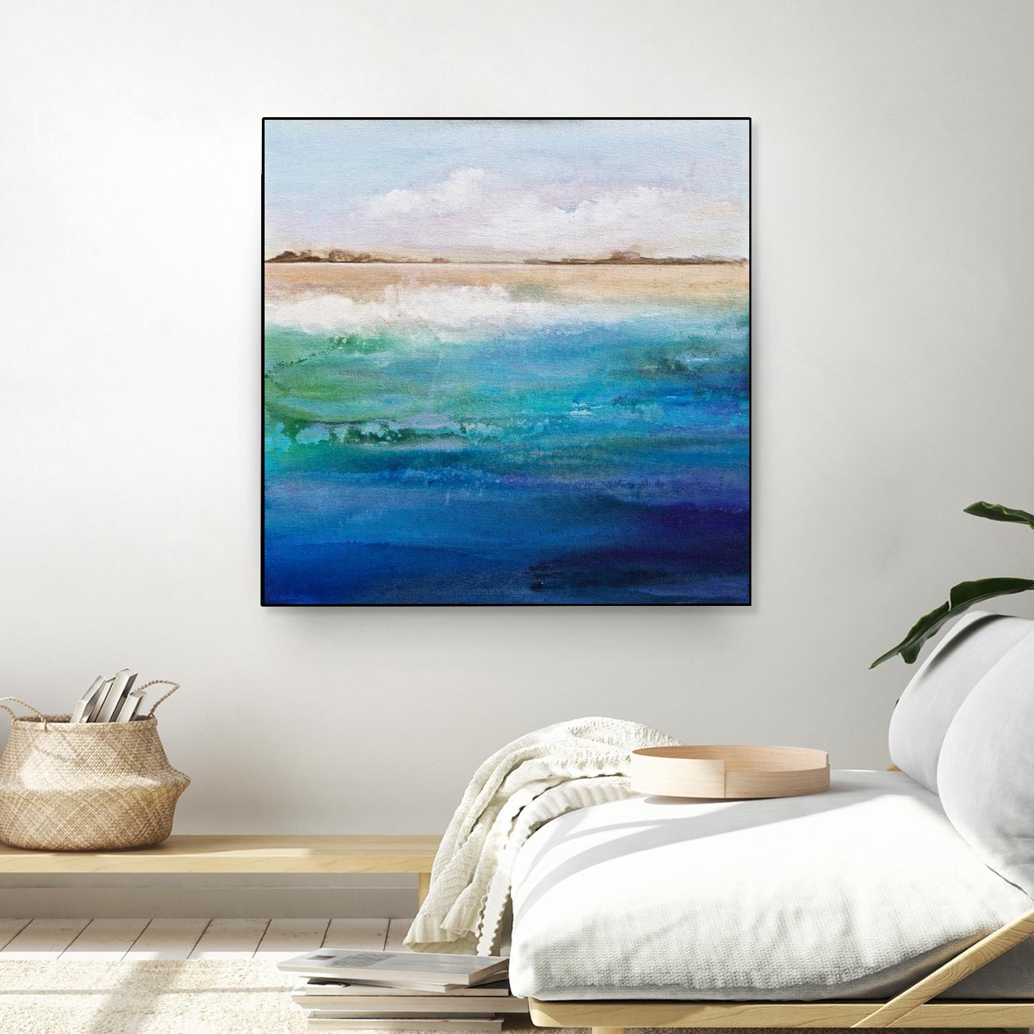 Shoreline by Karen Hale on GIANT ART - multicolor coastal; landscapes