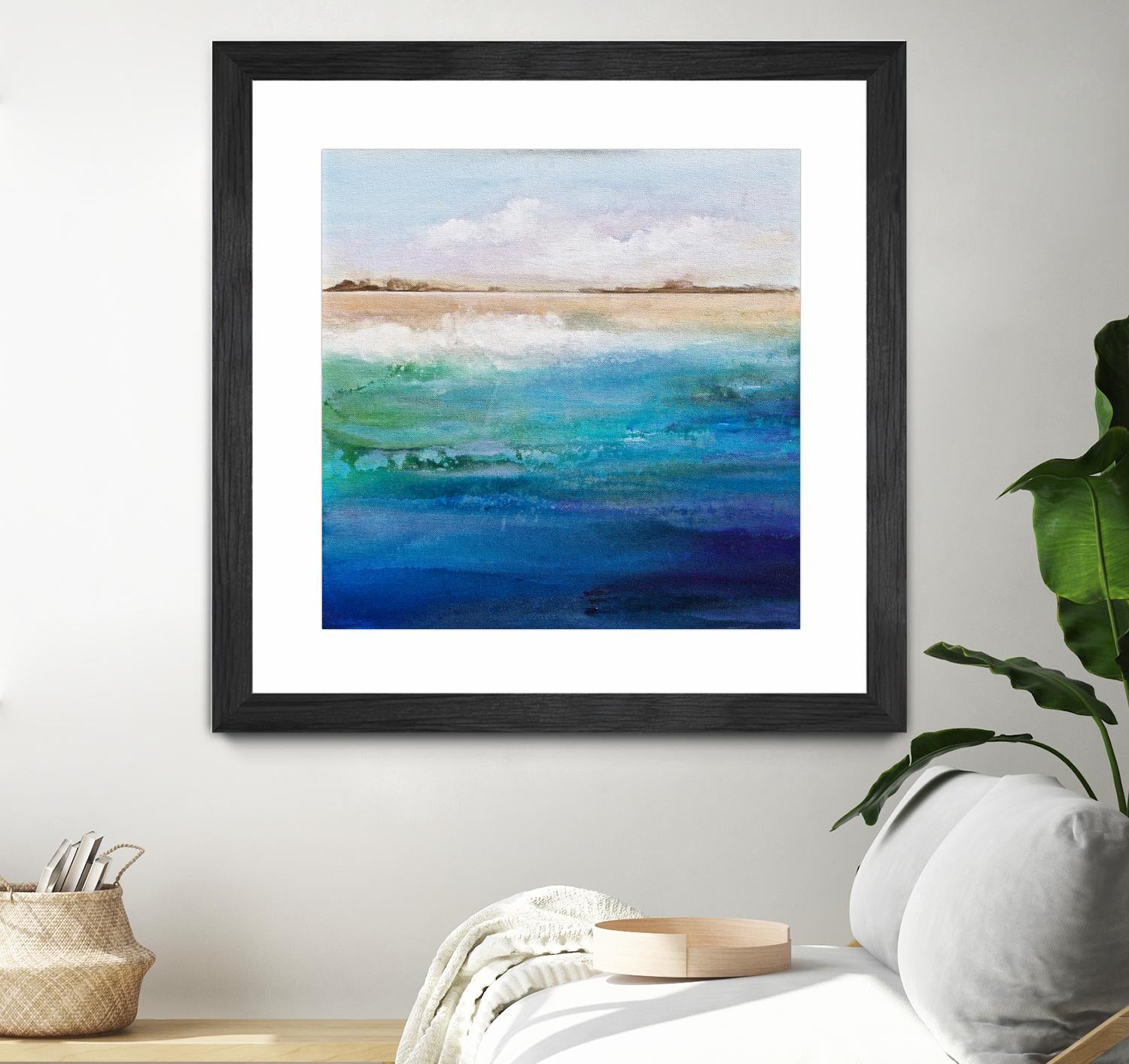 Shoreline by Karen Hale on GIANT ART - multicolor coastal; landscapes
