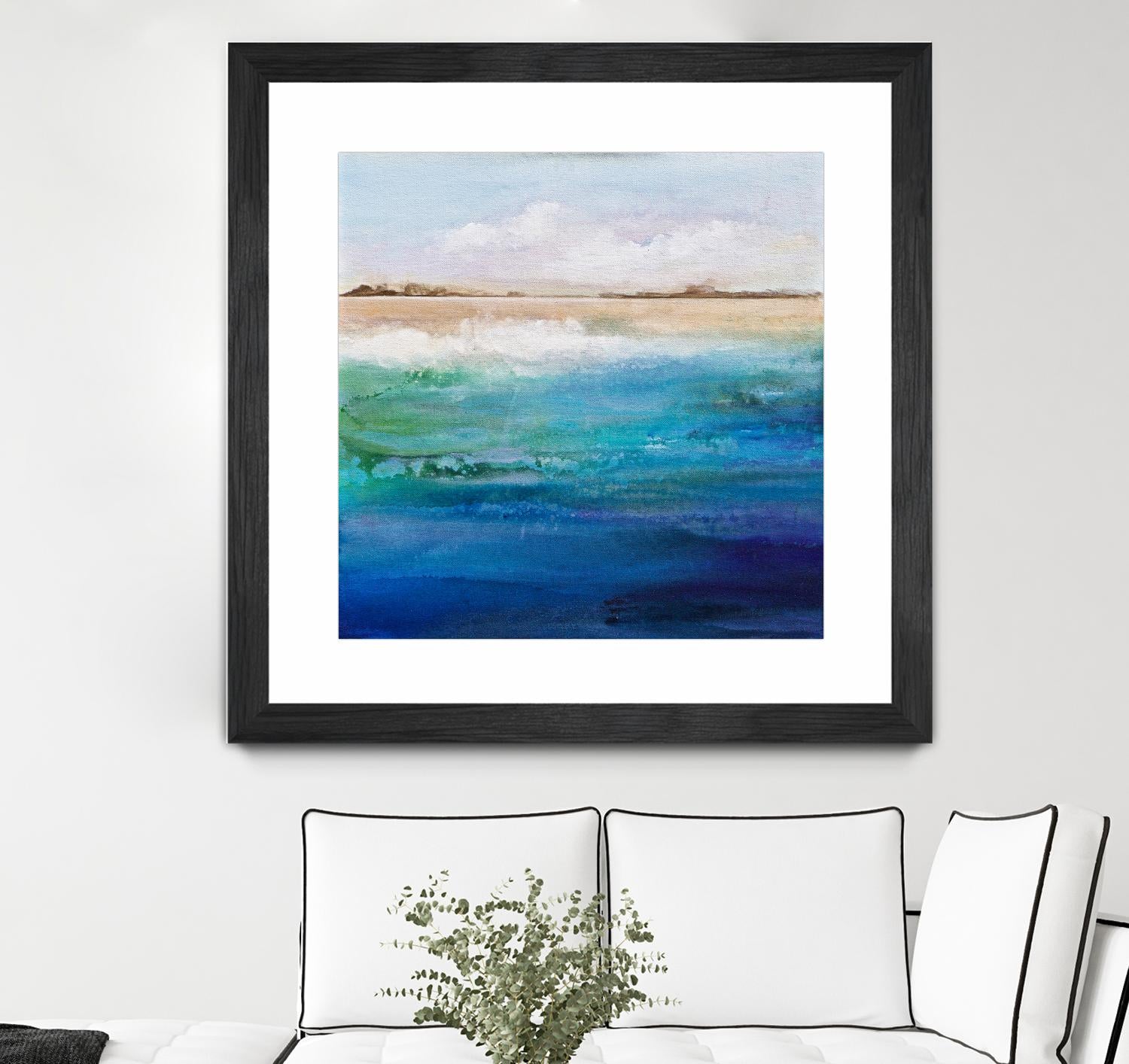 Shoreline by Karen Hale on GIANT ART - multicolor coastal; landscapes