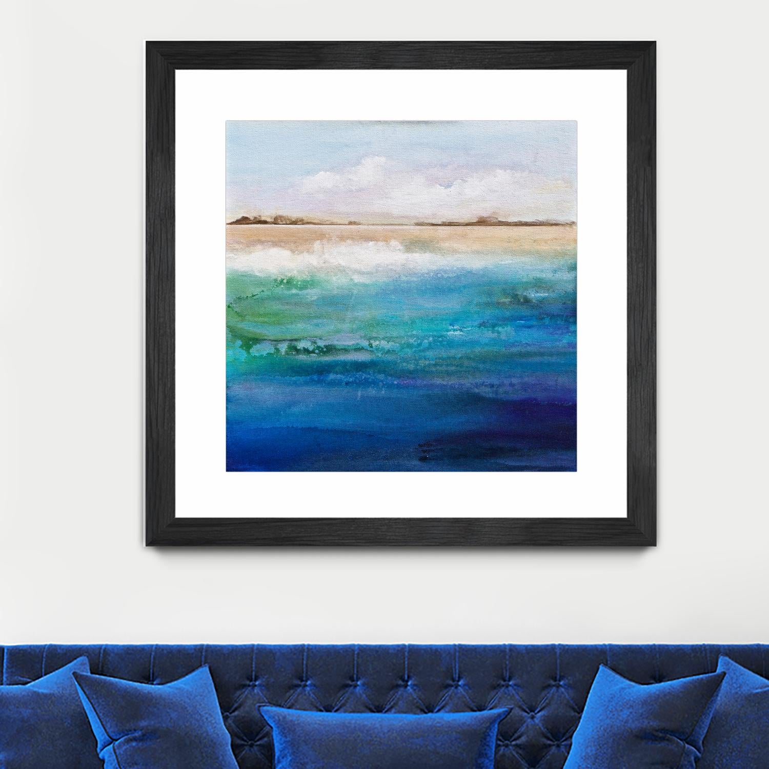 Shoreline by Karen Hale on GIANT ART - multicolor coastal; landscapes